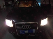 06年奧迪A6L車燈升級原廠海拉2代雙光透鏡更換Q5雙光透鏡原...