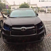 15款豐田漢蘭達車燈升級海拉5代雙光透鏡歐司朗4300K氙氣燈...