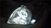 豐田老款霸道車燈升級原廠總成內(nèi)加裝海拉5代雙光透鏡歐...