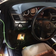 奔馳E350 Couper升級(jí)原廠高配LED大燈總成_深圳光行天下改燈