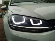 東莞亮點(diǎn)改燈！高爾夫7低配大燈更換高配