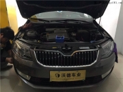 15款斯柯達明銳車燈升級近光位加寶馬原裝海拉3雙光透鏡...