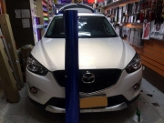 車身改色欣賞之：南京馬自達CX-5激光藍上身立馬變身時尚...