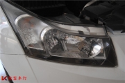 深圳沙井改汽車大燈店科魯茲大燈改裝雙光透鏡，歐司朗4300K