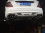 深圳品尚車(chē)改  奔馳C200改四出雙閥門(mén)排氣