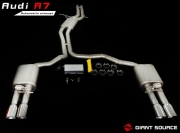 [進排氣] 新款奧迪A7改裝香港giantsource遙控閥門排氣 巨源中尾段