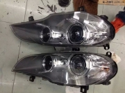 寶馬x5燈光升級德國海拉5透鏡   深圳光速車改改燈