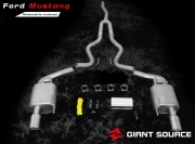 [進(jìn)排氣] 新款福特野馬改裝giantsource巨源遙控閥門排氣 野馬中尾段排氣