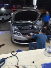 新朗逸燈光升級德國海拉5透鏡    深圳光速車改改燈