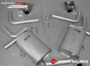 [进排气] 英菲尼迪FX35改装香港巨源giantsource遥控阀门排气 FX35排气尾端