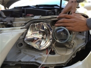 東莞亮點(diǎn)改燈！老款凱美瑞升級大燈亮度