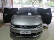 佛山順德道聲汽音響改裝——大眾速騰四門榮茂隔音+音響..