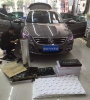 武漢松杉汽車音響改裝店--大眾CC全車汽車隔音案例分享