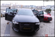 成都美聲2013款奧迪A6L無損汽車音響改裝美國蜘蛛精