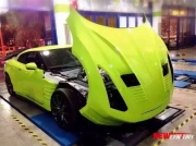 [外觀] 日產(chǎn)R35 戰(zhàn)神GTR改裝寬體賽道版機(jī)蓋葉子板尾翼
