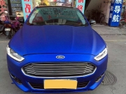 蒙迪歐車身改色欣賞之金屬亞光冰藍(lán)