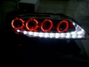 山西介休為現(xiàn)代索八升級大燈，換總成 專業(yè)升級大燈 汽車...