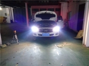 鄭州英菲尼迪改燈車(chē)燈改裝海拉五透鏡歐司朗氙氣燈LED日...