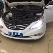 索八大燈改裝q雙光5透鏡    深圳光速車改改燈