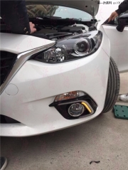 馬自達(dá)昂科塞拉加裝轉(zhuǎn)車(chē)專(zhuān)用日行燈三種功能齊全點(diǎn)火開(kāi)...
