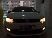 大眾新款POLO車燈升級原廠燈碗近光位加裝Q5雙光透鏡