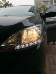 東莞亮點(diǎn)改燈   東莞哪里有改燈的 軒逸改燈 升級(jí)Q5雙光透鏡