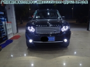 廣州花都路虎攬勝大燈改裝燈光升級原裝德國海拉5雙光透鏡