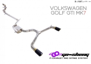 大眾高爾夫GTI MK7升級(jí)排氣帶閥門(GO-Sheng F1 Exhaust&intake Sys...