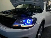 廈門大眾寶來改Q5透鏡寶馬導(dǎo)光天使眼升級