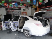 光明汽車音響改裝 深圳車樂匯別克英朗改裝詩蔓ST4功放