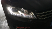 貴陽帕薩特車燈升級原裝高配大燈總成LED日行燈 黔鷹車燈