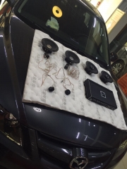 聲音藝術(shù)—馬自達(dá)6改裝德國彩虹汽車音響中道隔音笛神功...