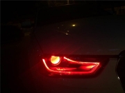 3月18號港龍改第三臺：奧迪A4L改裝專業(yè)淚眼+紅色惡魔眼。