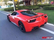 [外觀] 法拉利458碳纖維尾翼 Ferrari458改裝Novitec Rosso定風(fēng)翼 雙層
