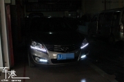 現(xiàn)代悅動改裝氙氣大燈——貴陽車港改燈