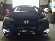 寧波車略軒改燈  本田新飛度車燈升級(jí)頂級(jí)海拉5透鏡套餐