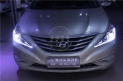 索納塔8升級大燈總成—貴陽車港改燈