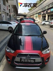 三菱也瘋狂 全車自定義拉花車身貼膜