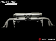 [进排气] 奥迪R8改装性能变声尾端 V8香港巨源giant source 遥控阀门排气管