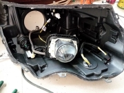 鄭州改燈路虎攬勝車燈改裝海拉5雙光透鏡氙氣大燈宇星燈改