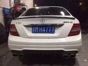 奔馳C260 W204 --改裝RES智能閥門(mén)排氣管