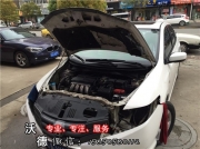 本田鋒范車燈升級(jí)海拉3代雙光透鏡歐司朗4300K氙氣燈小博...