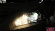 深圳汽車大燈改裝-日產(chǎn)天籟汽車大燈升級海拉5雙光透鏡