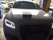 汝城汽車音響改裝 郴州飛躍空間奧迪Q5改裝8音度DSP處理器