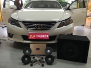 豐田銳志音響改裝德國彩虹+美國DD【深圳享聲汽車音響】