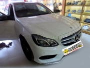 奔馳E320音響改裝德國(guó)曼斯特SV6509功放ECC500.4