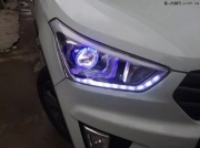 現(xiàn)代IX25車燈改裝日行燈升級