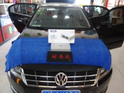 濟寧大眾朗逸汽車改裝圣美歌PK550.4汽車功放