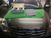 沈陽尼桑軒逸音響改裝英國(guó)BAF+中道隔音-沈陽追日汽車音響