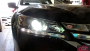 深圳汽車改燈，深圳本田雅閣9代汽車大燈改裝升級(jí)海拉5透鏡